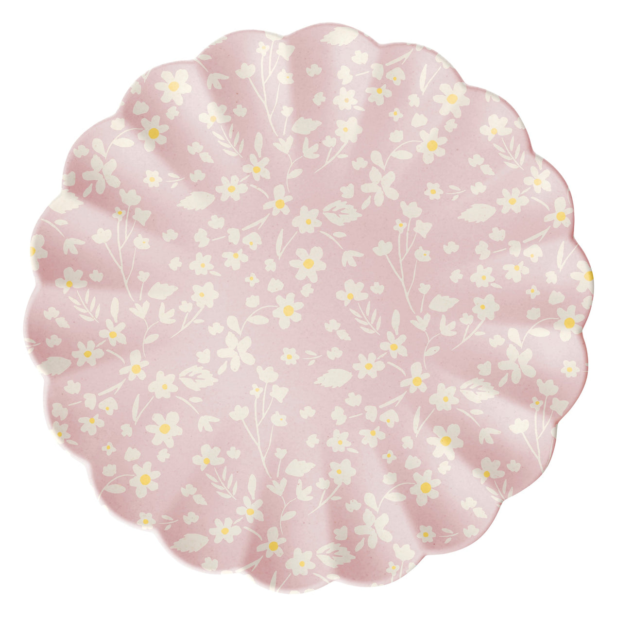 Floral Bamboo Large Plates, Assorted Set Of 6