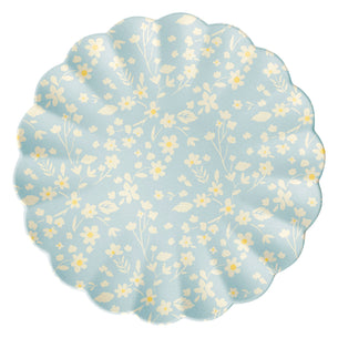 Floral Assorted Bamboo Large Plates, Set of 6