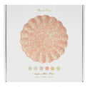 Floral Bamboo Large Plates, Assorted Set Of 6