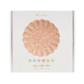 Floral Bamboo Small Plates, Assorted Set Of 6