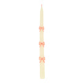 Pink Bow Taper Candles, 2 pc Set