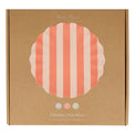 Stripey Assorted Bamboo Large Plates, Set of 6