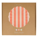 Stripey Bamboo Large Plates, Assorted Set Of 6