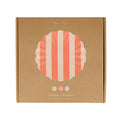 Stripey Bamboo Small Plates, Assorted Set Of 6