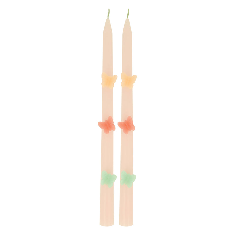 Butterfly Taper Candles, 2 pc Set