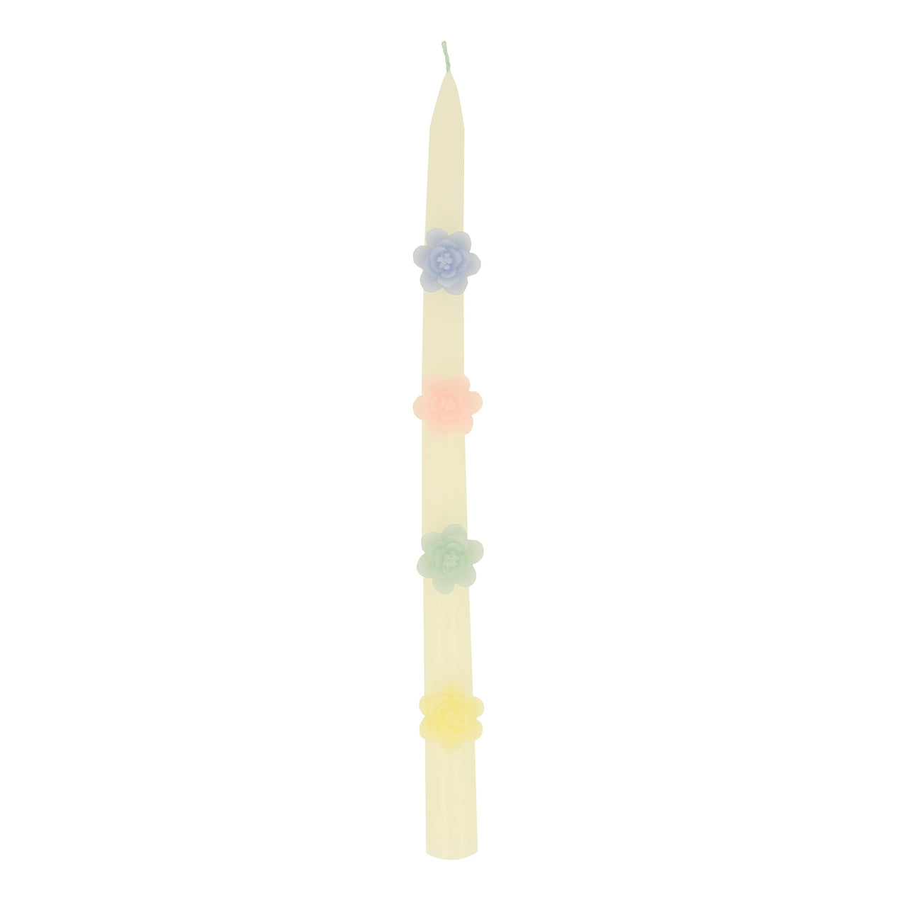 Pastel Flowers Taper Candles, 2 pc Set