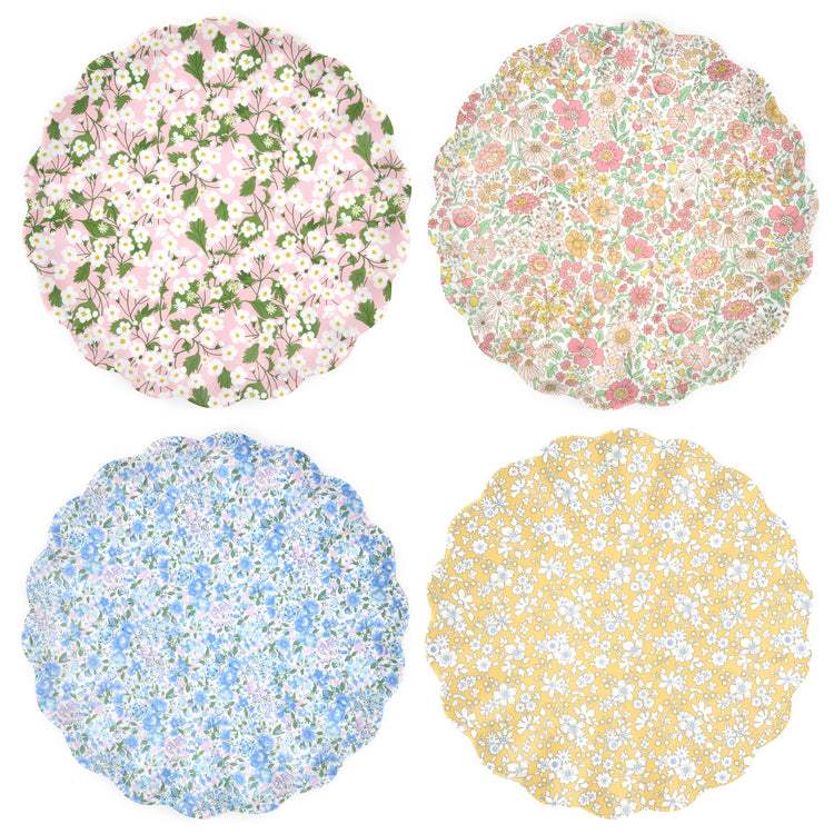 Meri Meri X Liberty Floral Melamine Large Plates, Assorted S