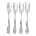 Oneida American Harmony Salad Forks Set Of 4 - 18/0 Stainless Steel Flatware With Mirror Finish
