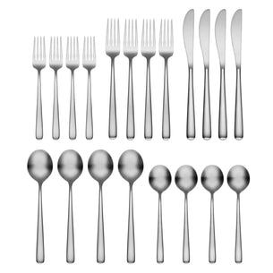 Lorenn Satin 20-Piece Flatware Set