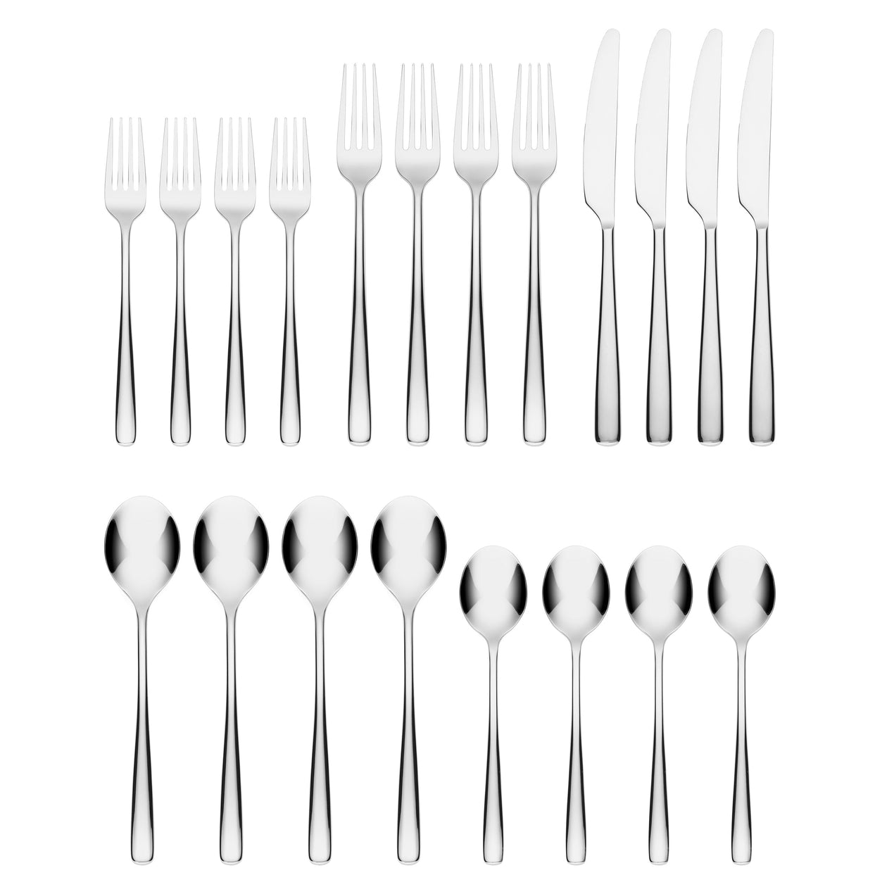 Rise Mirror 20-Piece Flatware Set