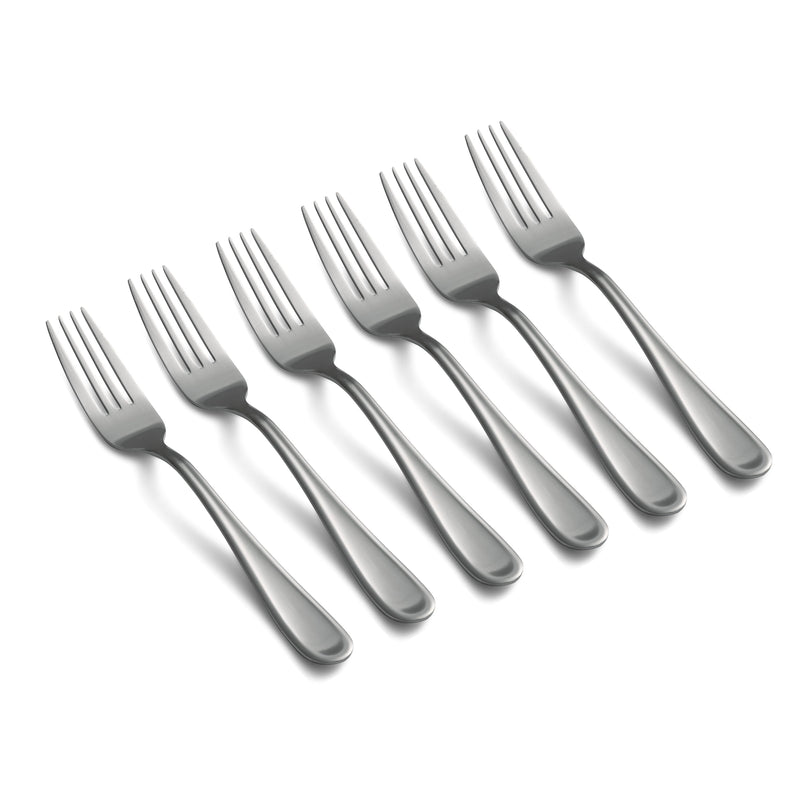 Malibu Satin Dinner Forks, Set of 6