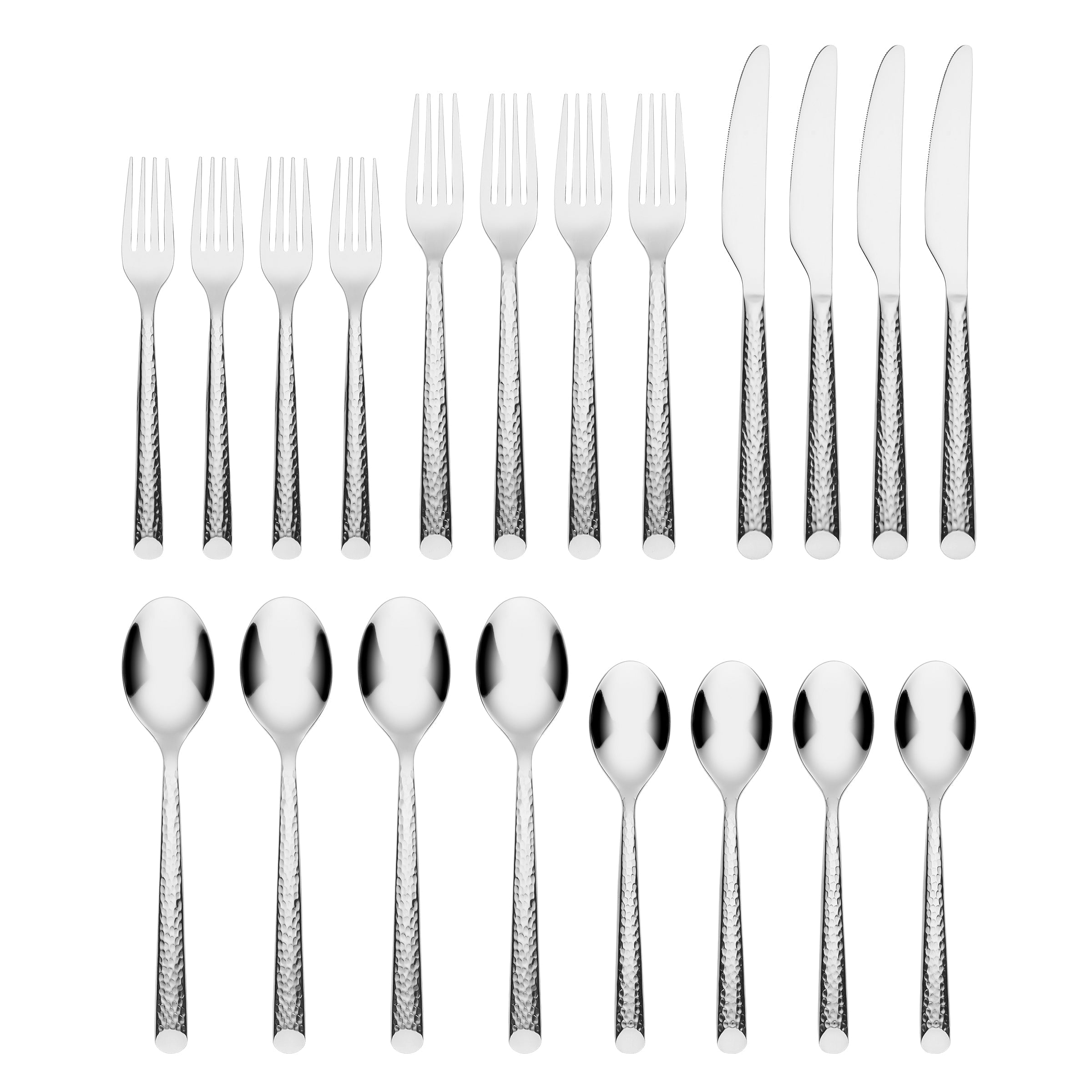 Elsa Hammered 20-Piece Flatware Set – Lenox Corporation