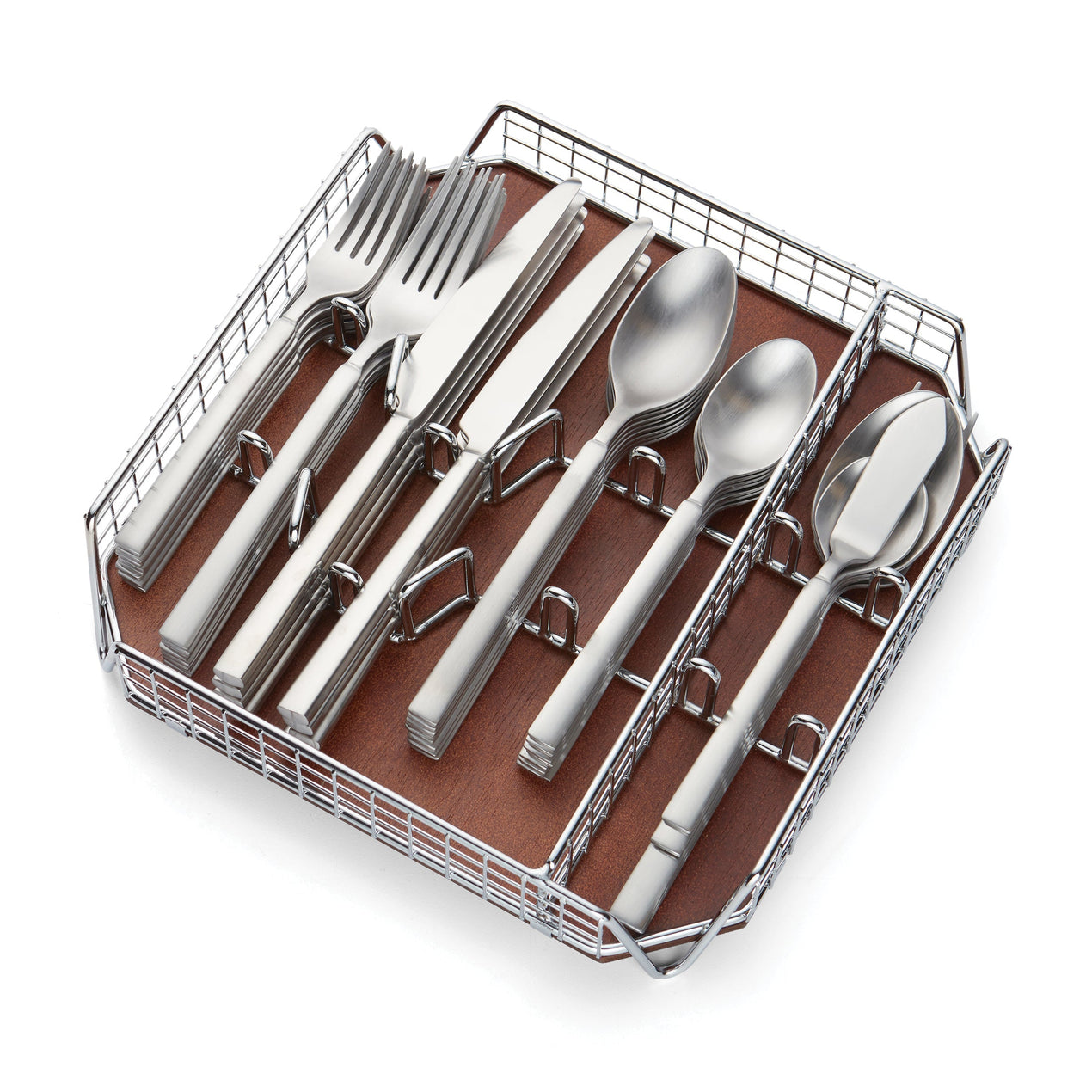 Gailann Satin 45-Piece Flatware Set with Caddy – Lenox Corporation