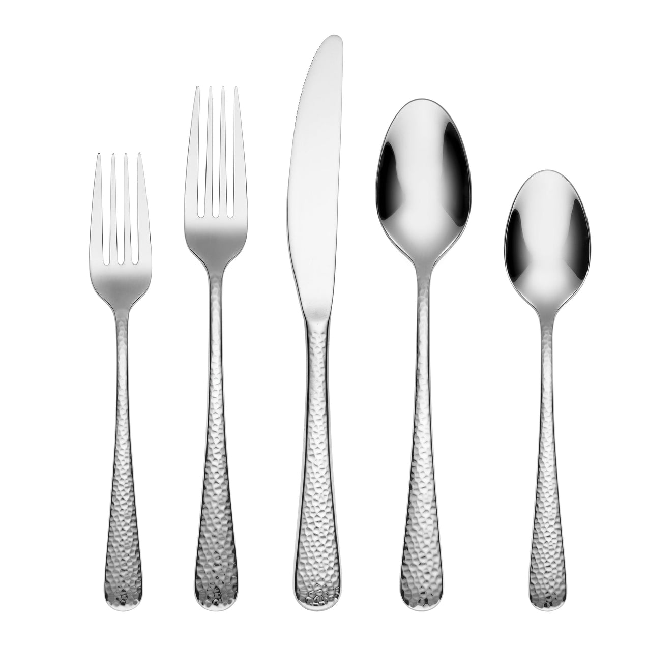 Lenox Keene Hammered Mirror Flatware Set