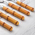 Bamboo Handle 20-Piece Flatware Set