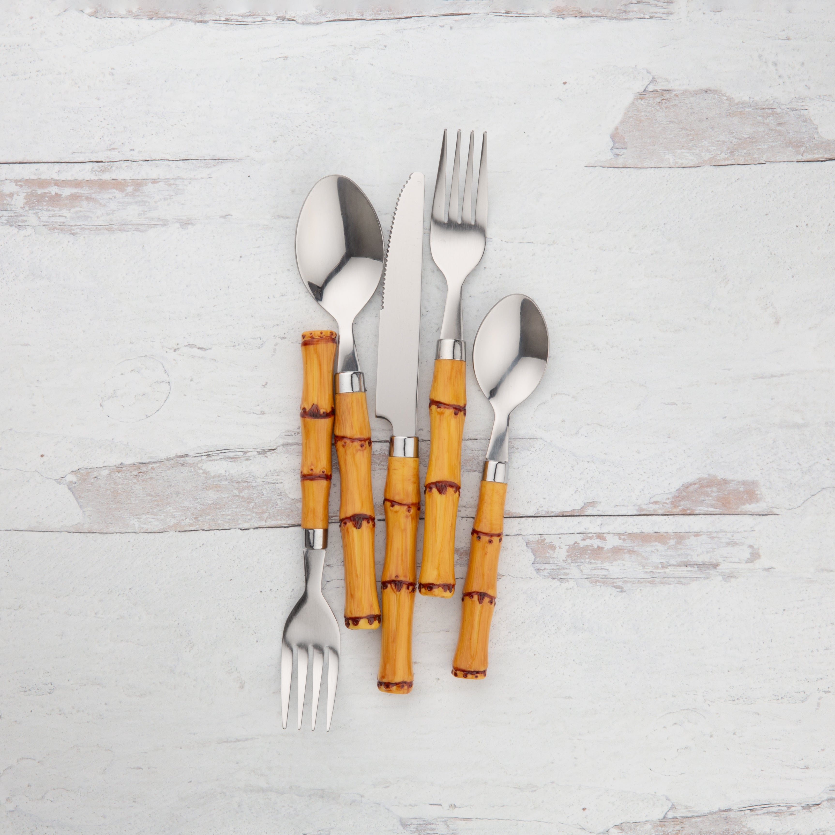 Bamboo Plastic Handle 20-Piece Flatware Set – Lenox Corporation