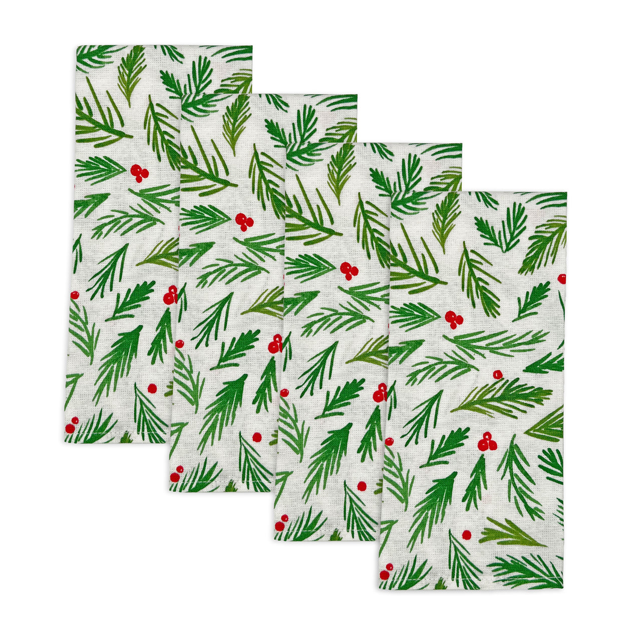 cambridge silversmiths Bayberry Merry & Bright Dinner Napkins Set of 4