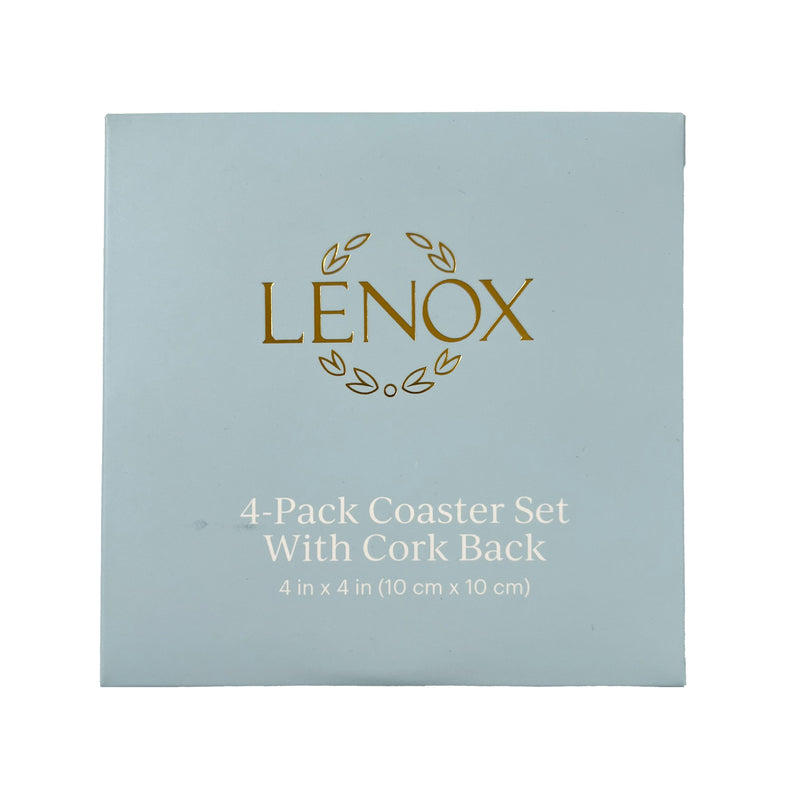 Blue Bay Round Corkback Coasters, Set of 4