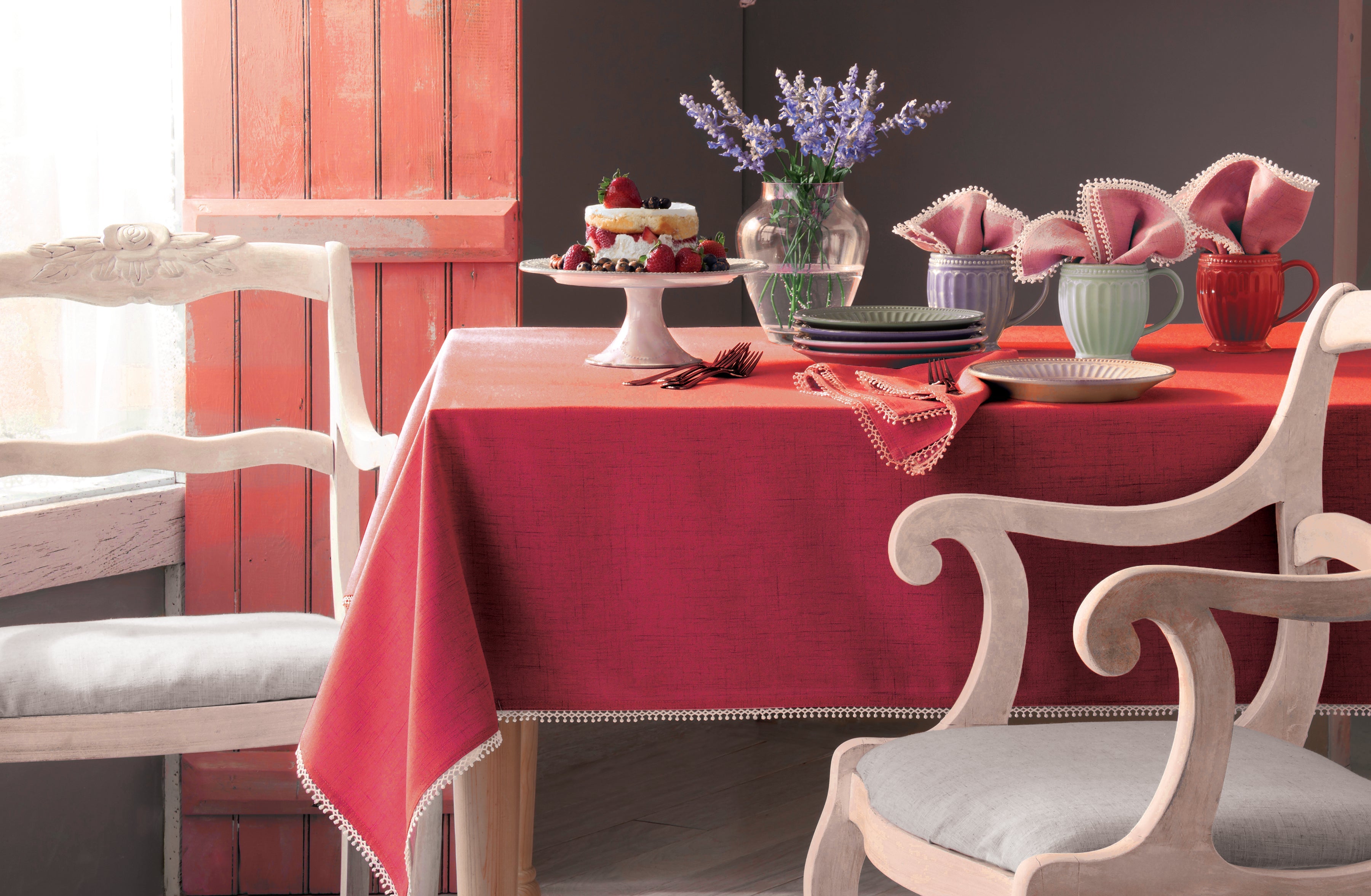 French Perle Red 60x84 Tablecloth – Lenox Corporation