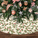 Golden Holly Holiday Tree Skirt