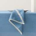 French Perle Periwinkle 19x19 Dinner Napkins, Set of 4