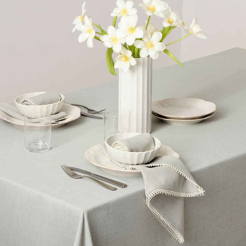 French Perle Dove Grey 19x19 Dinner Napkin