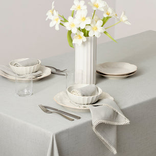 French Perle Dove Grey 60x84 Tablecloth