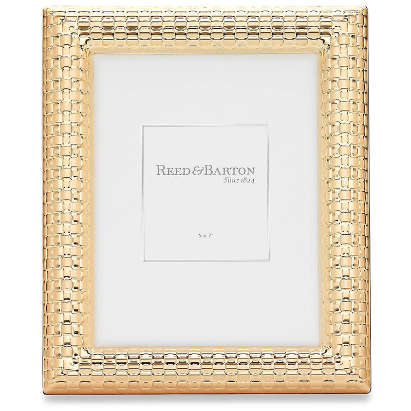 Watchband Satin Gold-Plated Picture Frame, 5