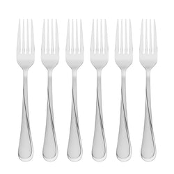 Oneida Ellis Set Posate 42 Pezzi In Acciaio Inossidabile 18/0 – 8 Coperti, Design Classico Con Finitura A Specchio, Argento - 2