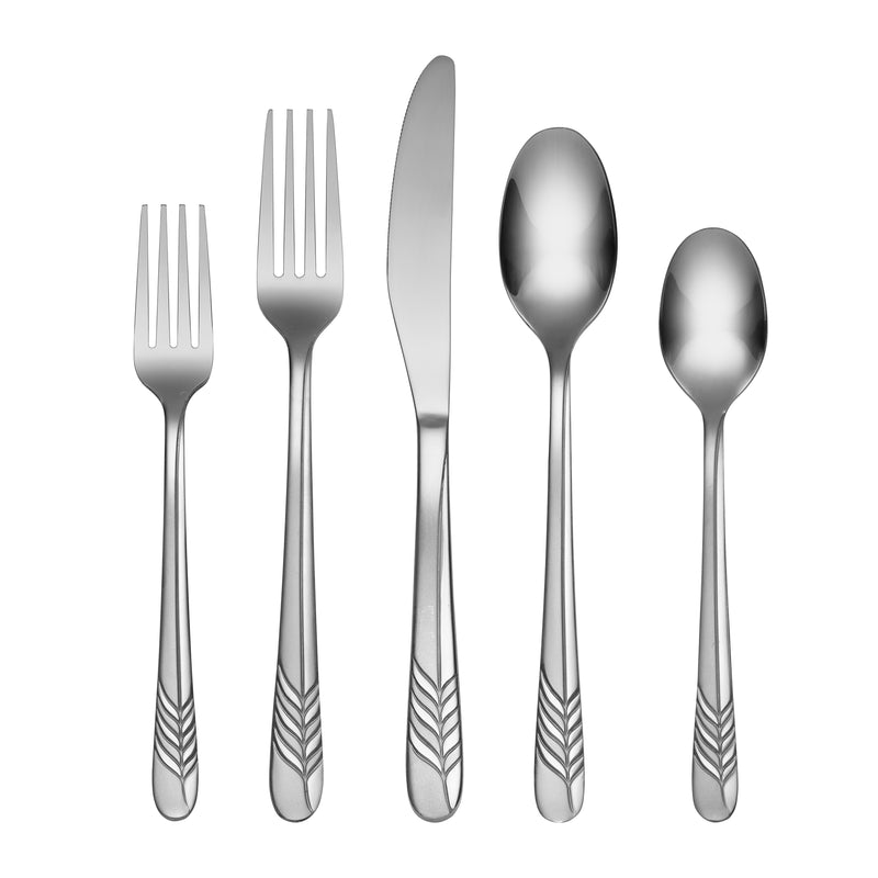 Rasta Sand 42-Piece Flatware Set with Storage Caddy
