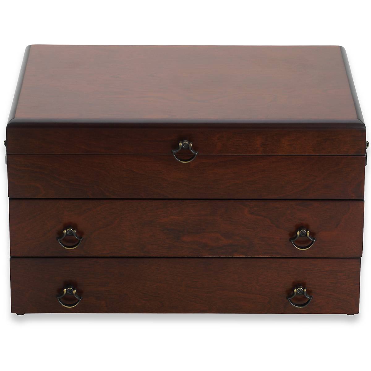 cambridge silversmiths Bristol™ Grande Mahogany Finish Flatware Chest