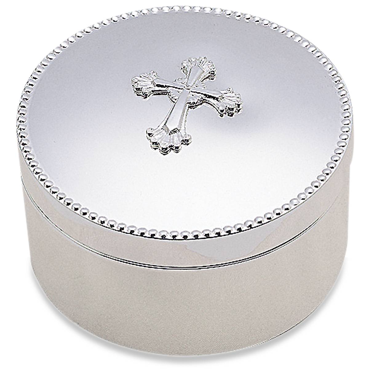 cambridge silversmiths Abbey Cross Silverplate Keepsake Box