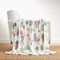 Butterfly Meadow Hydrangea Throw Blanket