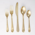 Rhiannon Champagne Satin 20 Piece Flatware Set