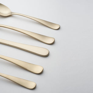 Rhiannon Champagne Satin 20-Piece Flatware Set