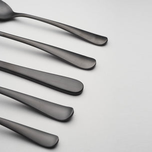 Rhiannon Black Satin 20-Piece Flatware Set