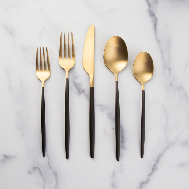 Gaze Two-Tone Stainless Steel 20-Pc. Flatware, Service for 4
