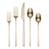 Damaris Champagne Satin 20-Piece Flatware Set