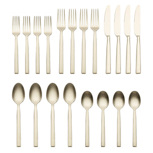 Aero Champagne Rumble 20 Piece Flatware Set