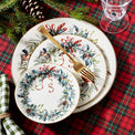 Winter Greetings Salad Plate