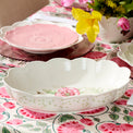 Butterfly Meadow Scalloped Oval Baker