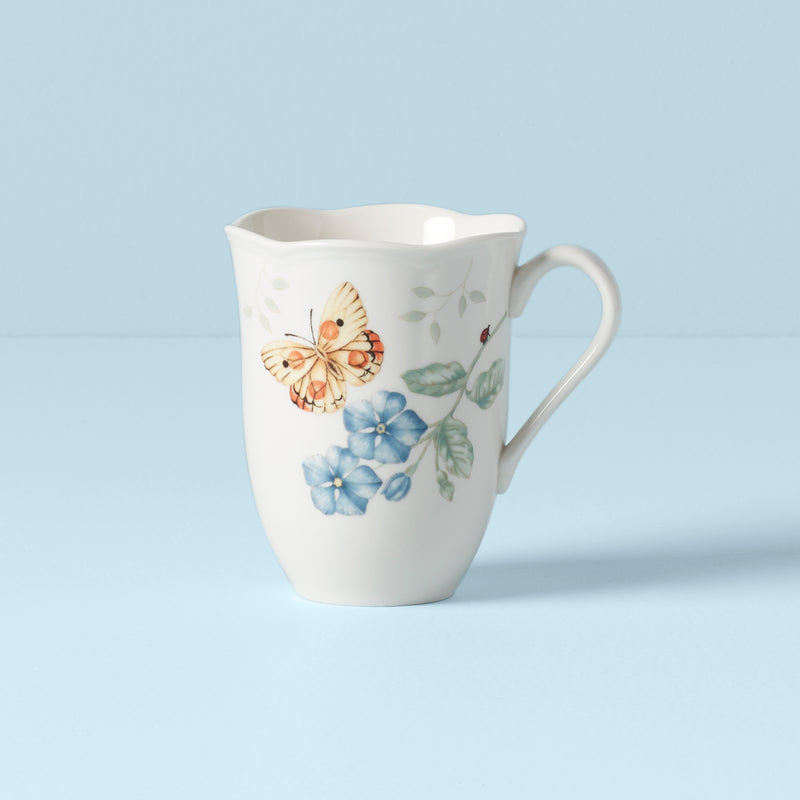 Lenox Butterfly Meadow Tazza Da Viaggio In Bambù, Capacità 1,25 Lt, Design Floreale, Non Lavabile In Lavastoviglie
