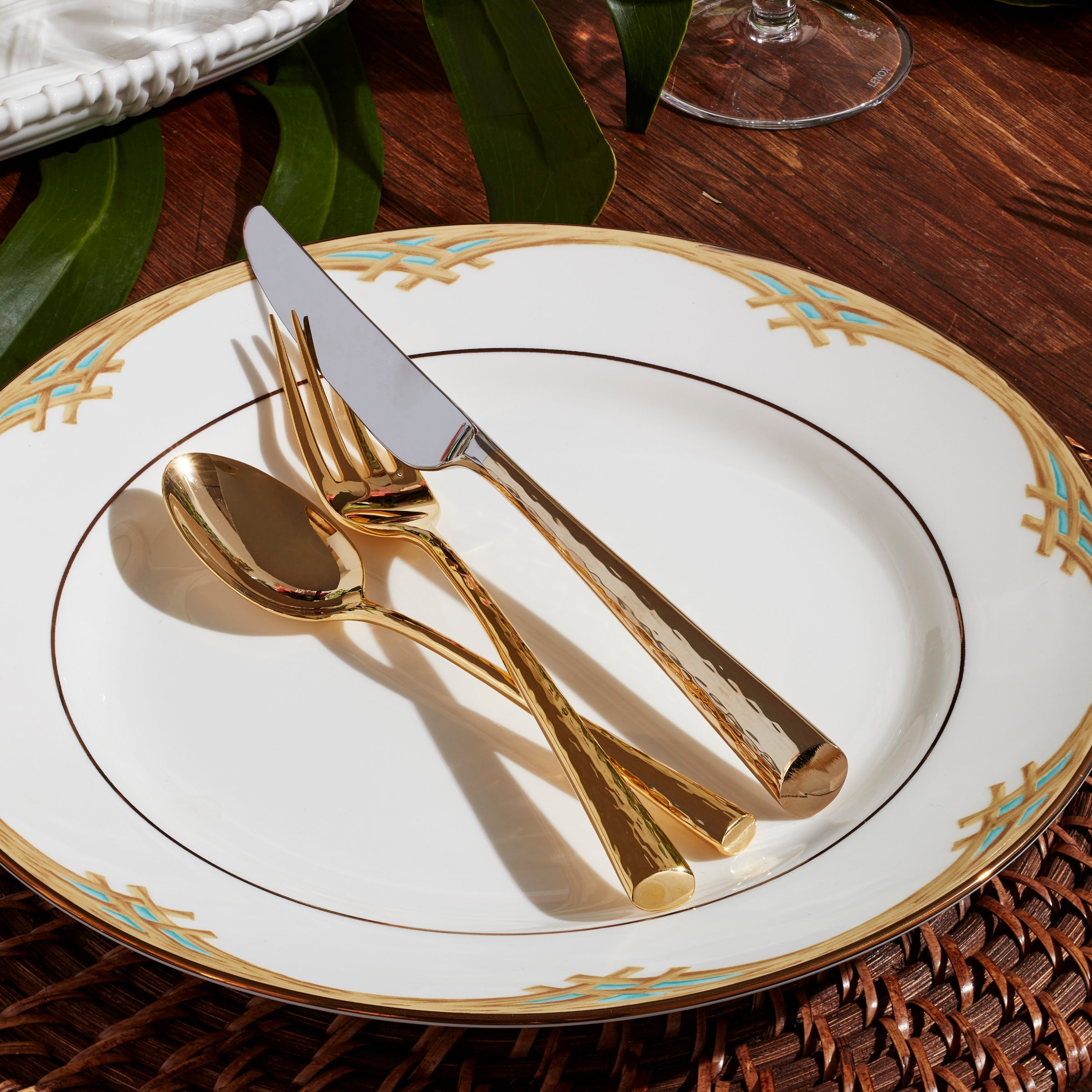 British Colonial Bamboo Dinner Plates, Set of 4 – Lenox Corporation