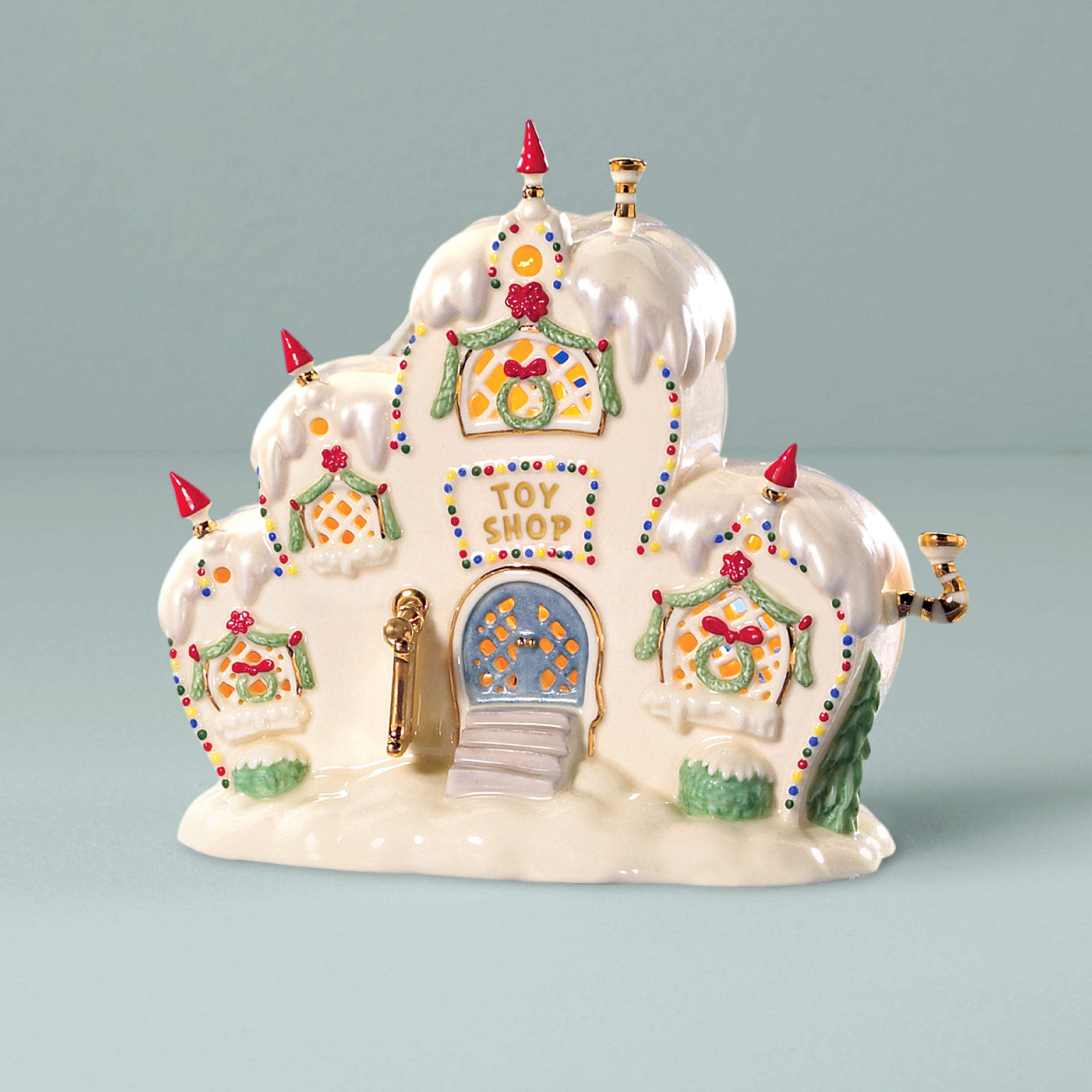 Disney Store商品　ヴィランズ　ウィックド・ウィッチ 陶器　フィギュア Who-Ville Toy Store Lit Figurine – Lenox Corporation