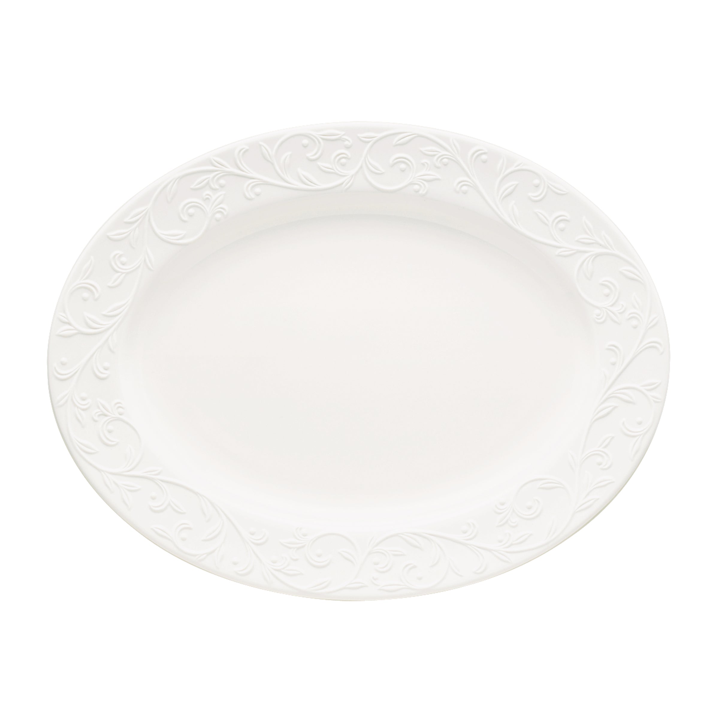 Opal Innocence Carved Oval Platter – Lenox Corporation