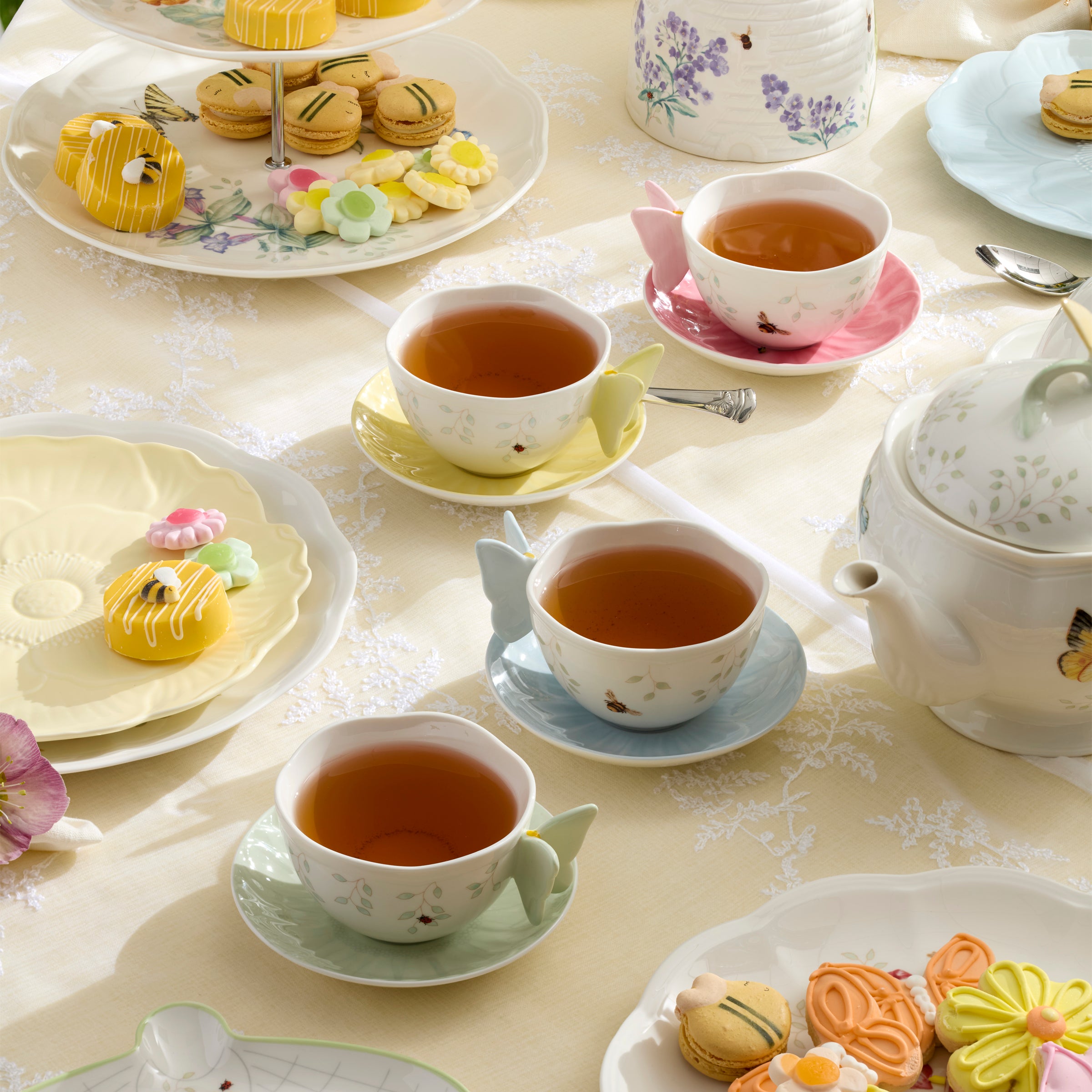 Butterfly Meadow Floral Pink Cup & Saucer – Lenox Corporation