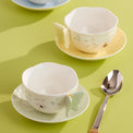Butterfly Meadow Figural Yellow Cup & Saucer