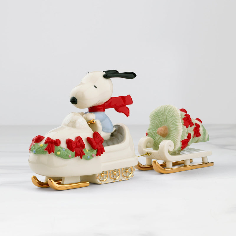 Snowmobiling with SNOOPY™ Figurine by Lenox
