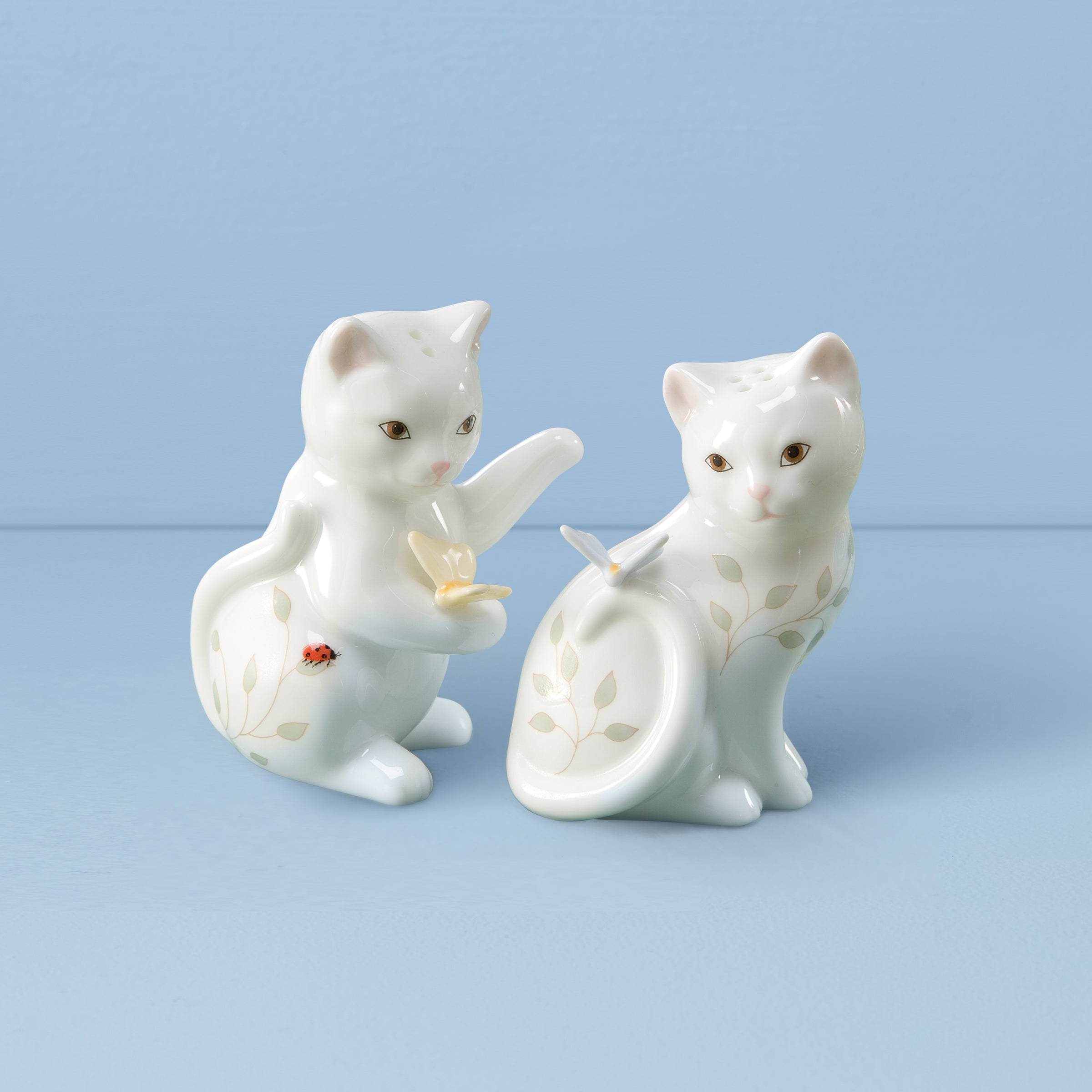   花柄Salt and pepper ２個 Butterfly Meadow Kitten Salt & Pepper – Lenox Corporation