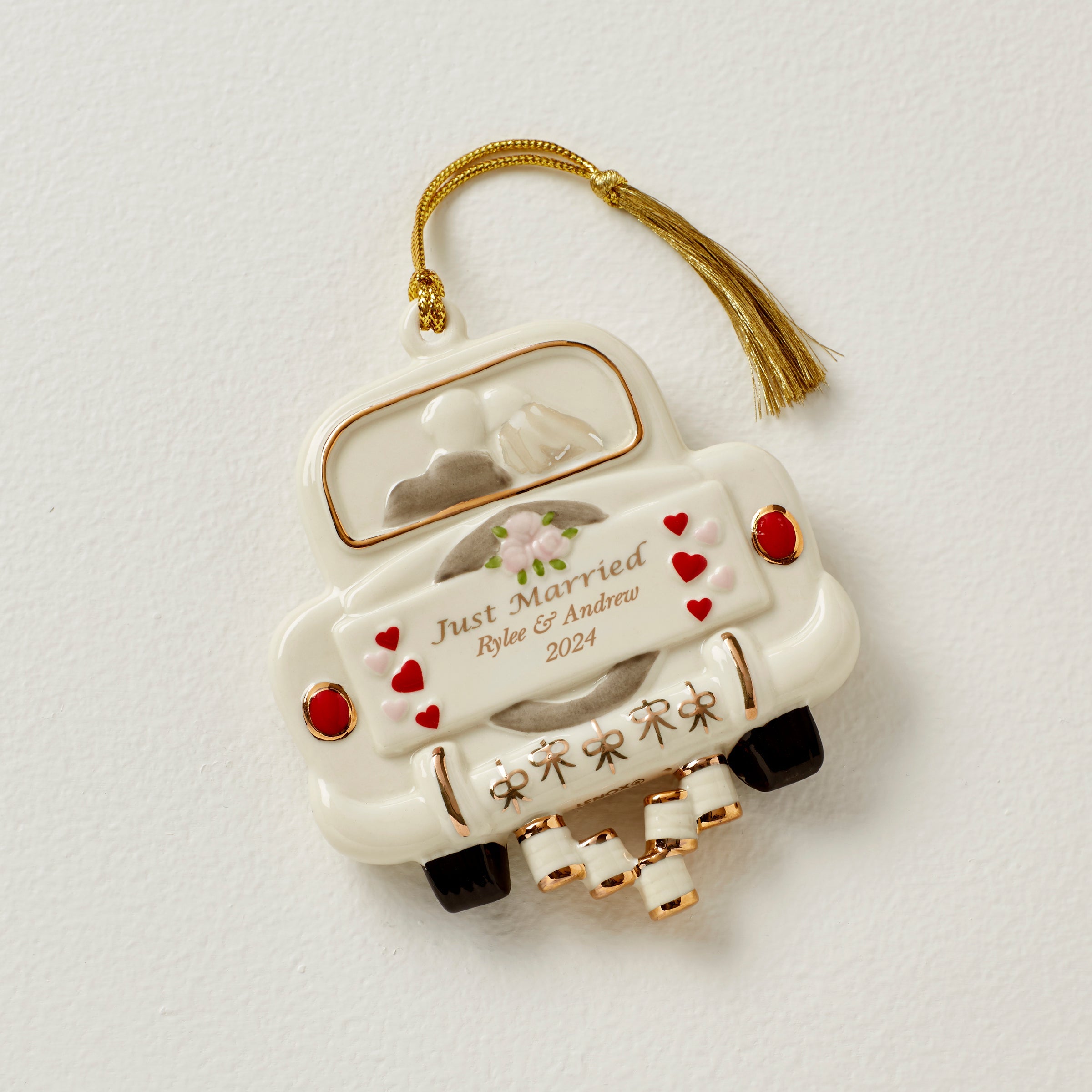 Personalized Just Married Ornament